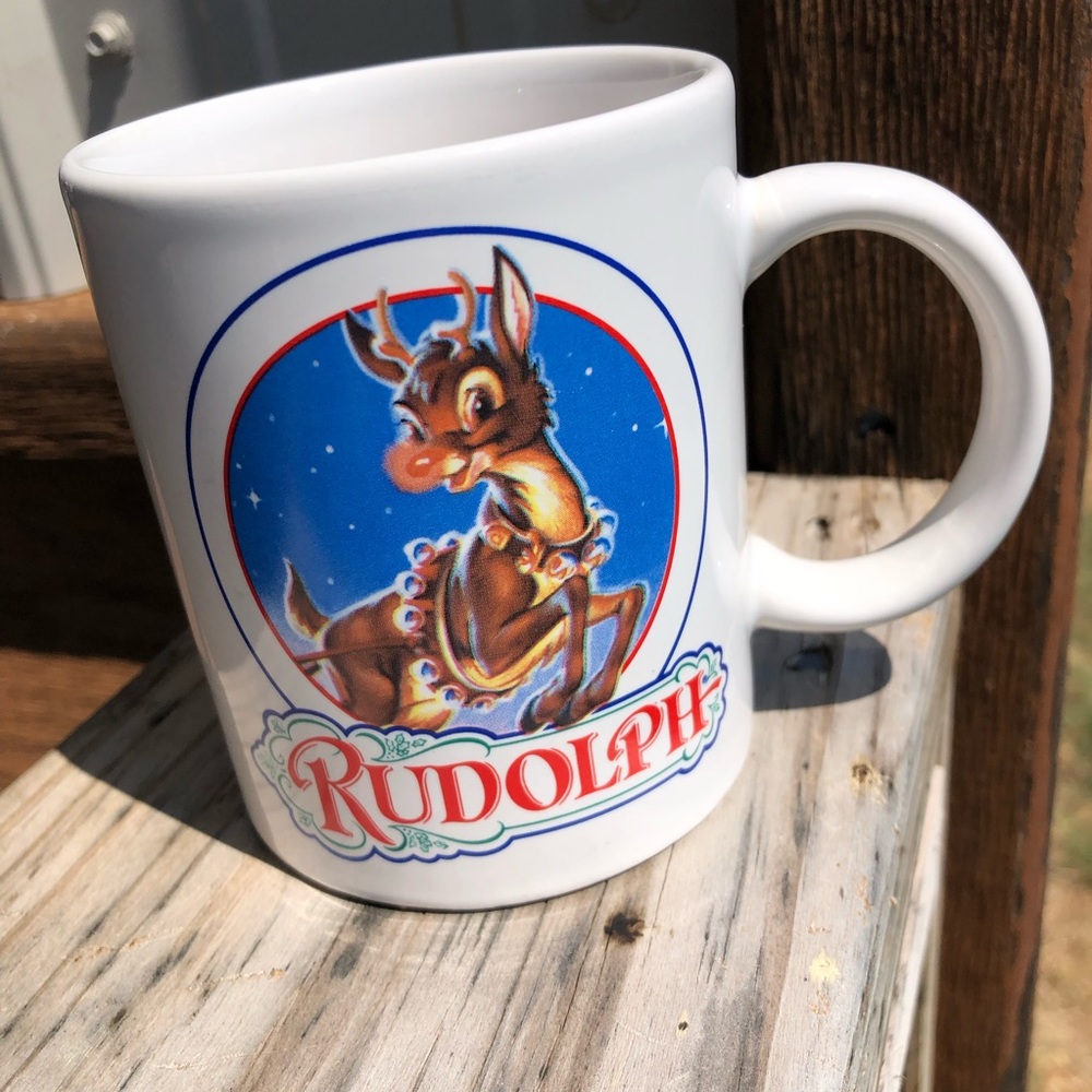 VNTG 1993 Rudolph the movie Christmas mug